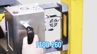 Sterowanie za pomocą ekranu dotykowego LCD Przenośna, ręczna, elektryczna maszyna do znakowania punktowego PEQD-260