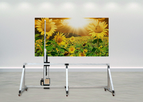 Maszyna atramentowa do malowania ściennych UV CMYKW Drukarka ścienna Promocyjna cena Logo dostosowane Pionowe drukowanie ścienne 3D Foto UV