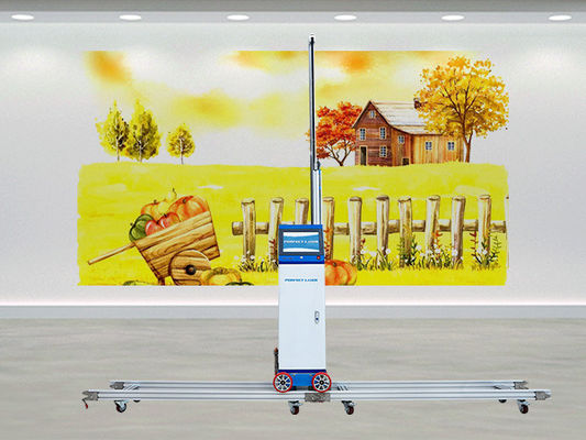 Drukarka ścienna z podwójną głowicą 64㎡/h Szybka maszyna do druku ściennego do murali i dekoracji